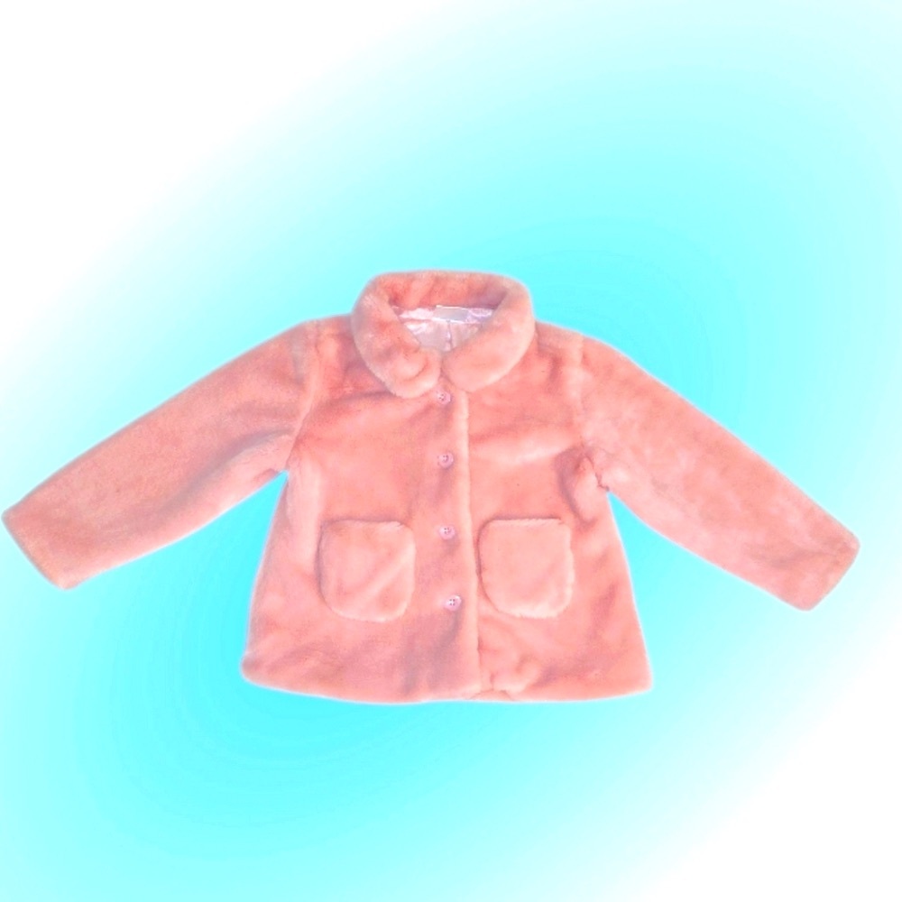 Hanna Andersson Pink Faux Fur Coat